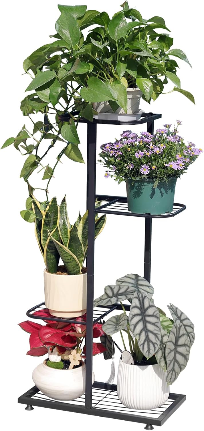 Plant Stand Indoor Outdoor, Corner Metal Plant Stands, Heavy Duty Tall
