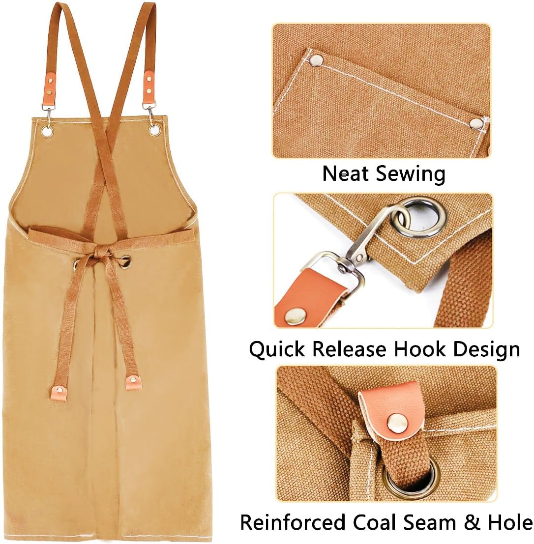 Kids Aprons AdjustableTool Waterproof For Cooking Painting Gardener Ca