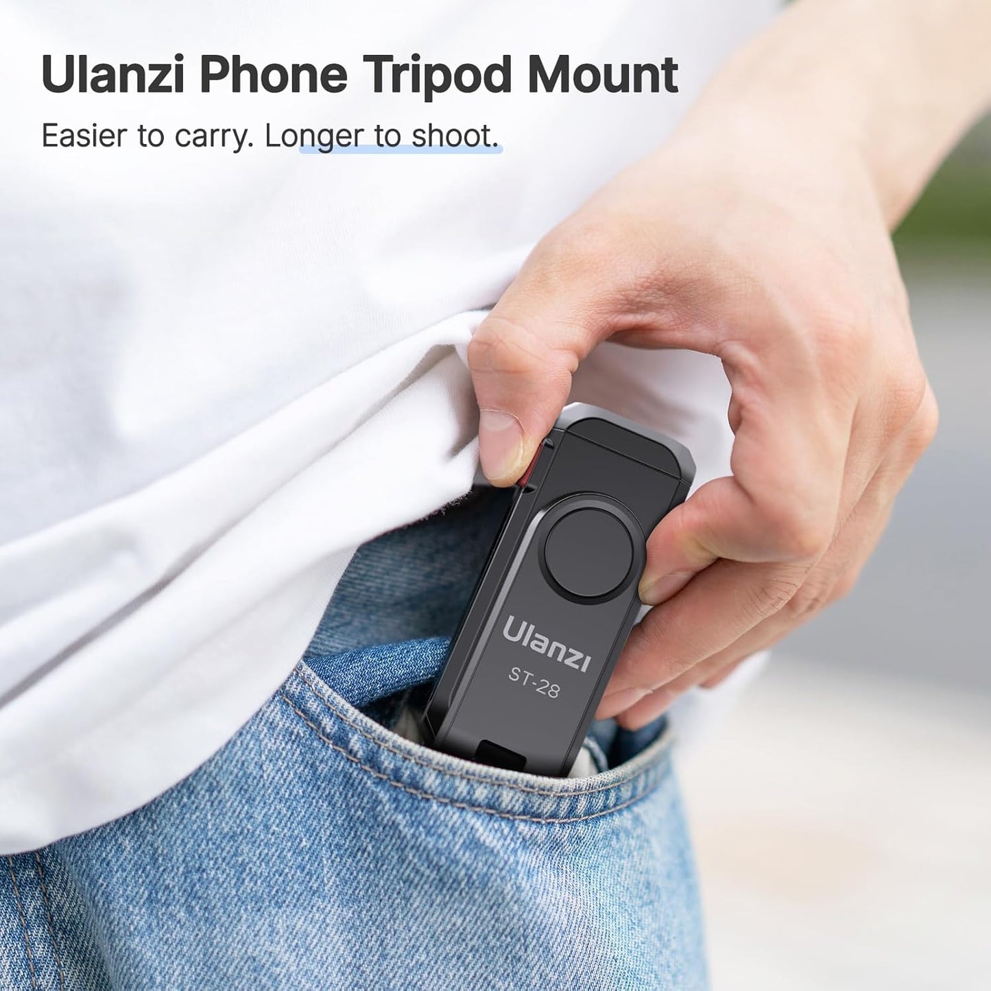 ULANZI Universal Phone Tripod Mount with Cold Shoe Mount, Rotates and Adjustable Clamp Holder Smartphone Clip Adapter for iPhone 11 Pro Max X XR Xs Max 8 7 Plus Samsung Galaxy s10 s9 Note10 Google