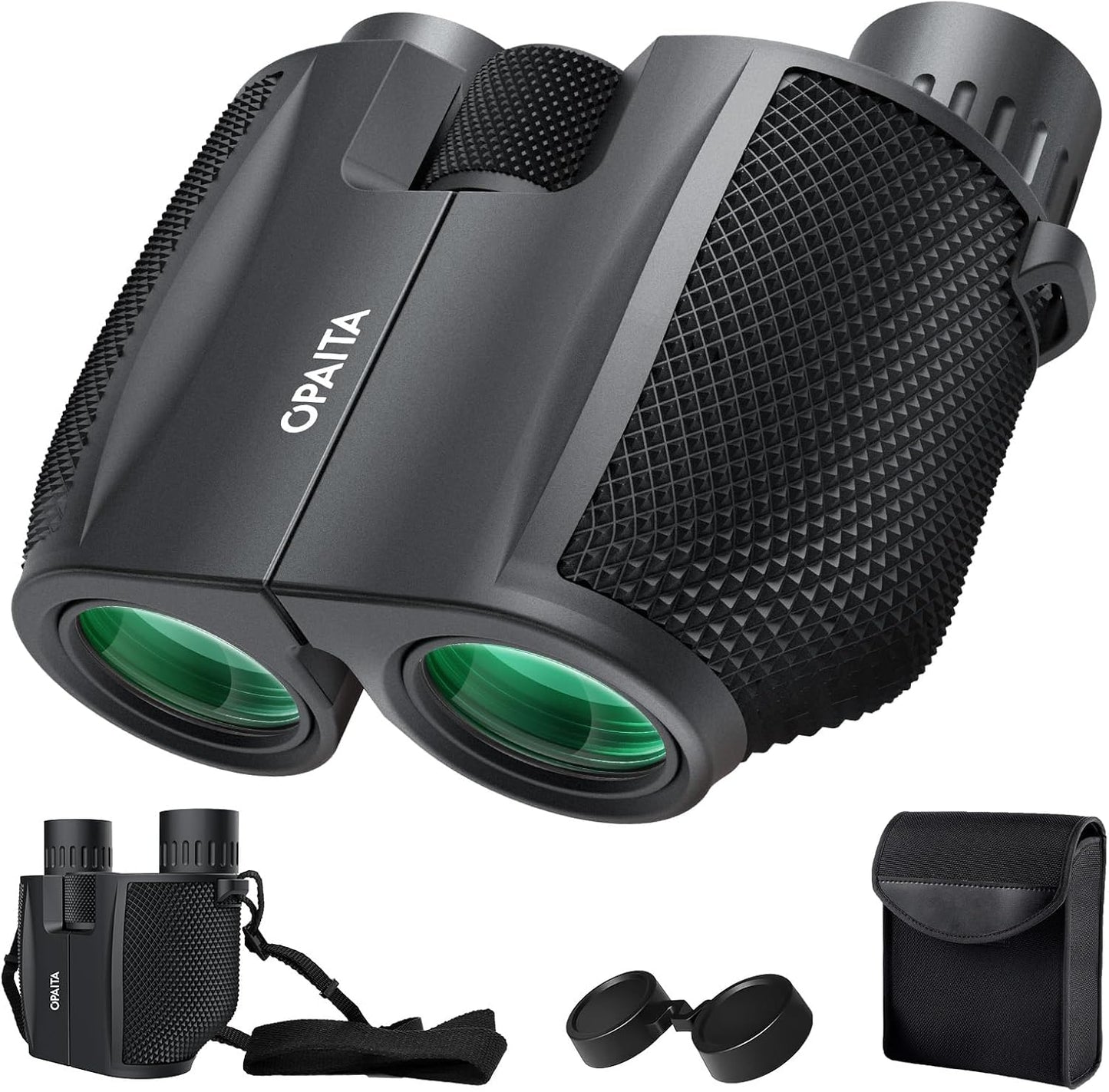 10x25 Compact Binoculars for Adults Kids - Small Binoculars for Birdwatching - High Power Easy Focus Waterproof Lightweight Binocular for Hunting Travel Concert