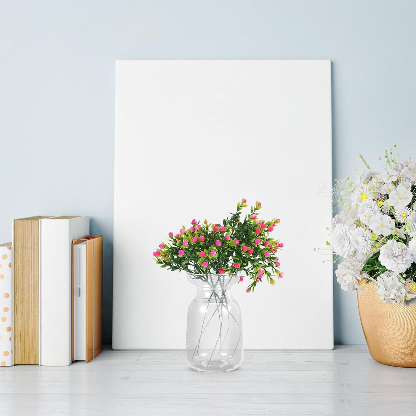 Milisten Glass Vase Hydroponic Flower Vase Small Glass Planter Pot Water Plant Holder for Home Décor Wedding Centerpieces and Bookshelf Decoration