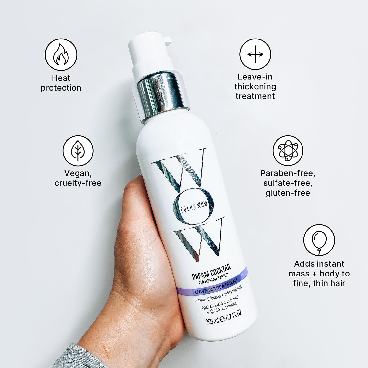 COLOR WOW Dream Cocktail Carb Infused Leave-in Treatment – Transform T