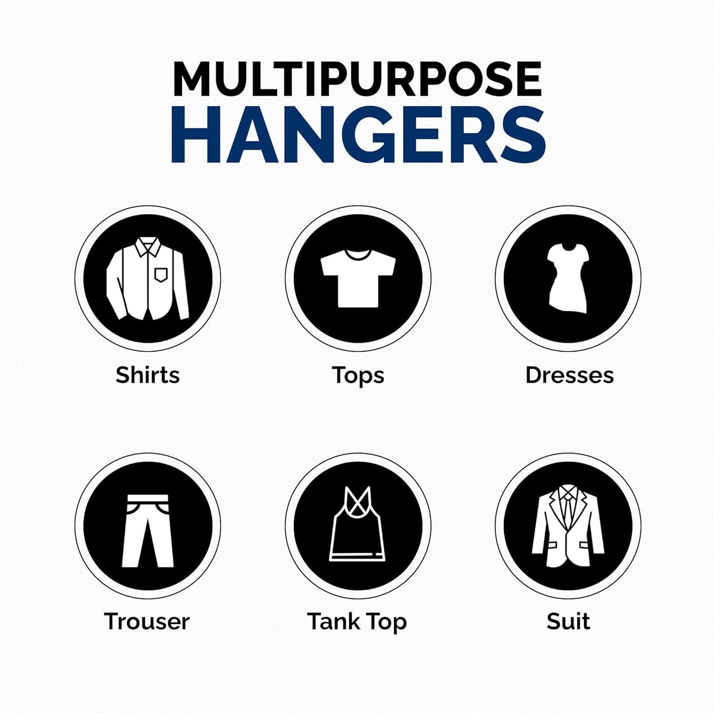 Childrens Hangers 30 Pack - 11.75 Inch Plastic Kids Hangers for Closet, Baby Hangers for Children Clothes Sizes 0 to 8, Non-Slip Infant Hangers with Shoulder Grooves, Made in USA | White