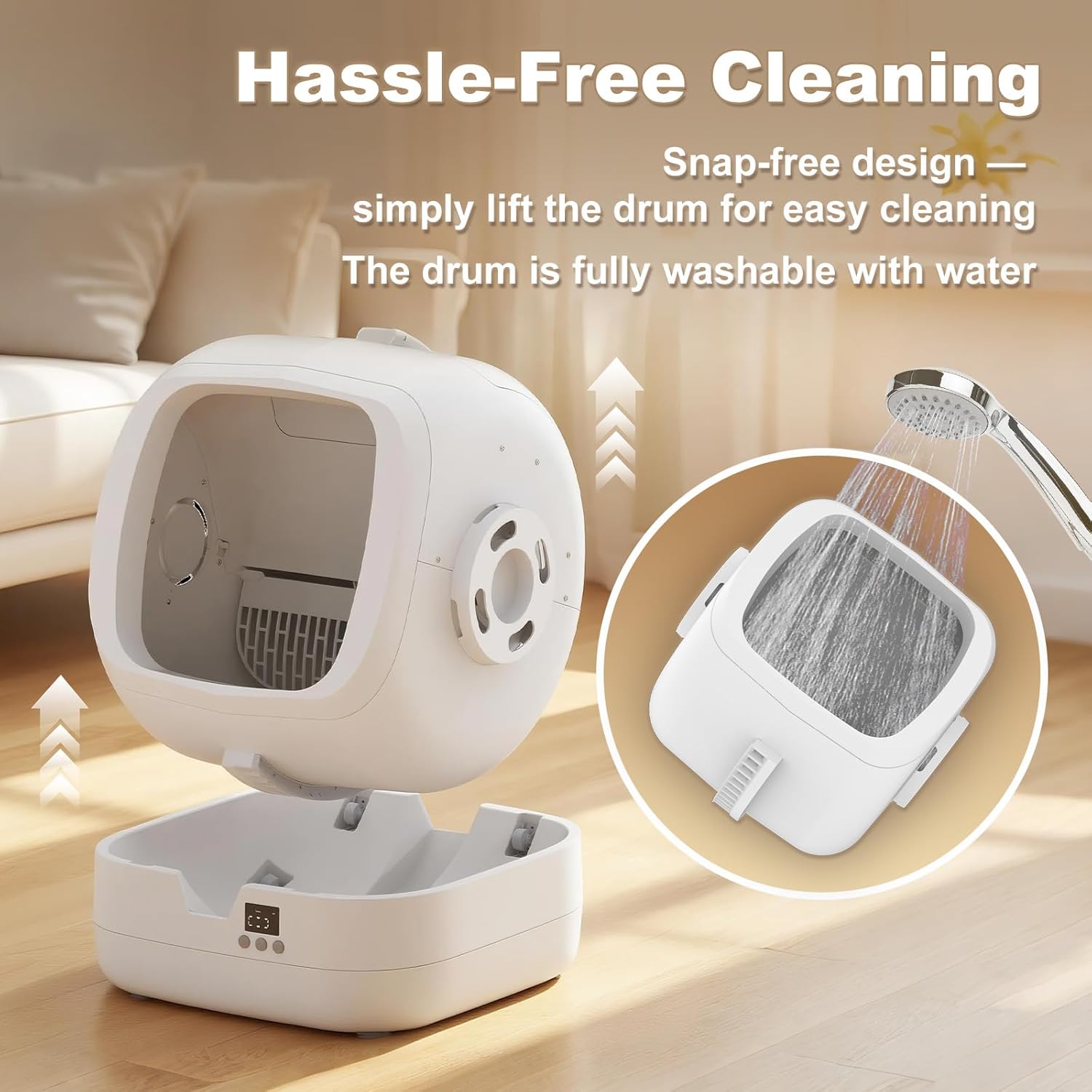Automatic Cat Litter Box Self Cleaning - APP Control and Weight Monito