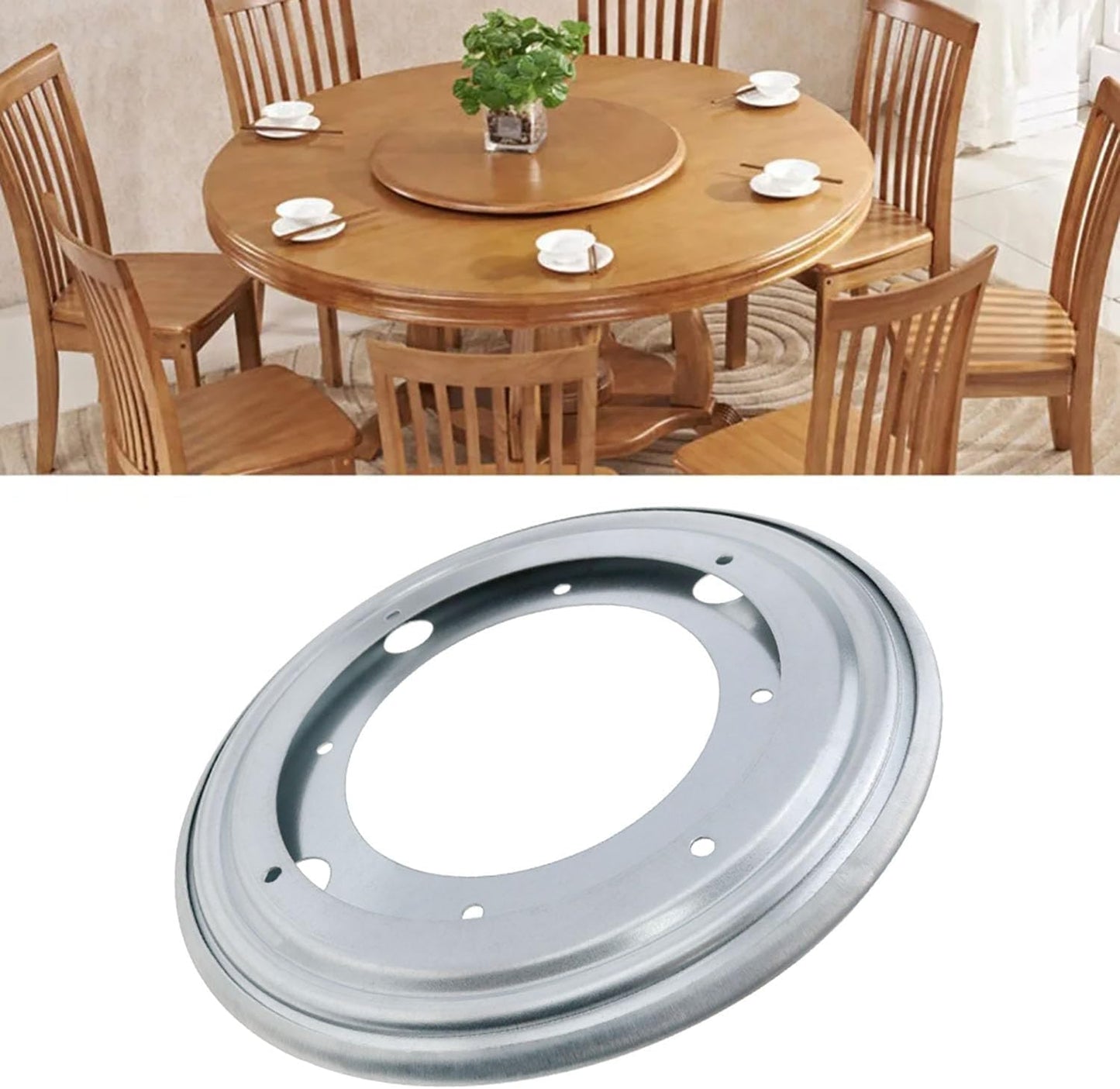 Round Rotating Bearing Plate Turntable Bearing Lazy Table Turntable Base TV Cabinet Turntable for Rotating Table Cake Decoration Heavy Plant Display Stand 1pcs