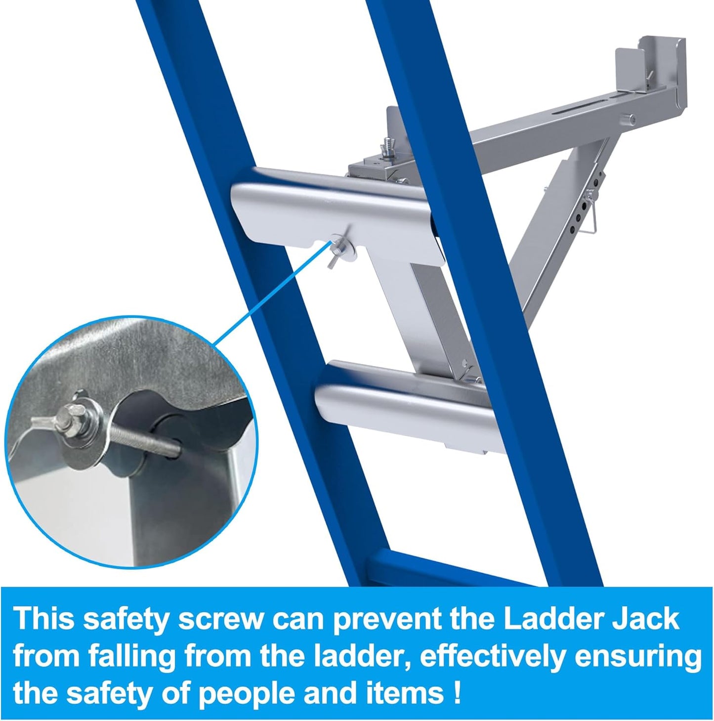 Ladder Jacks 2 Pack for Metaltech Scaffolding Platform,Two-Rung Short 