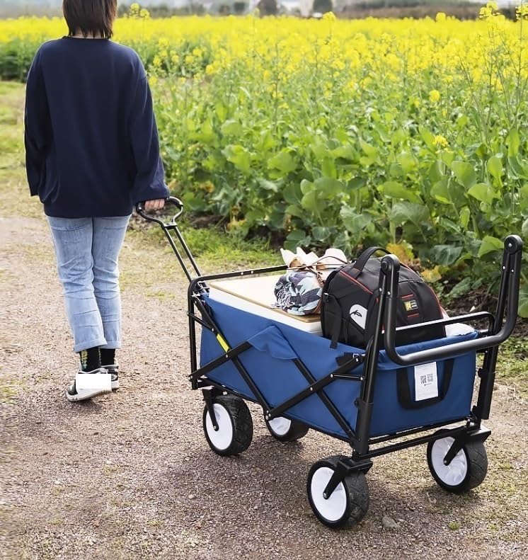 Collapsible Wagon Cart with Wheels Foldable Folding Wagons Carts Silen
