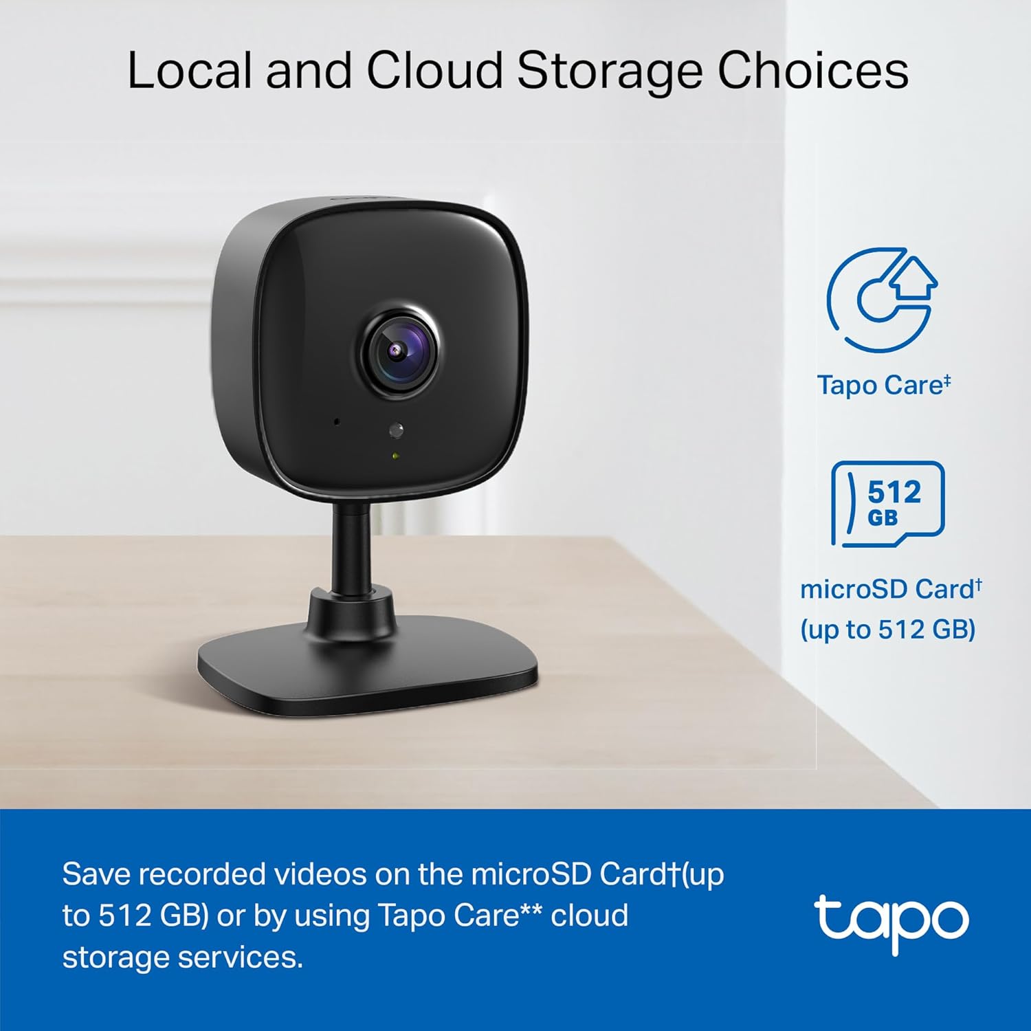 Tapo 1080P Indoor Wired Security Camera - Works as a Baby Monitor & Pe