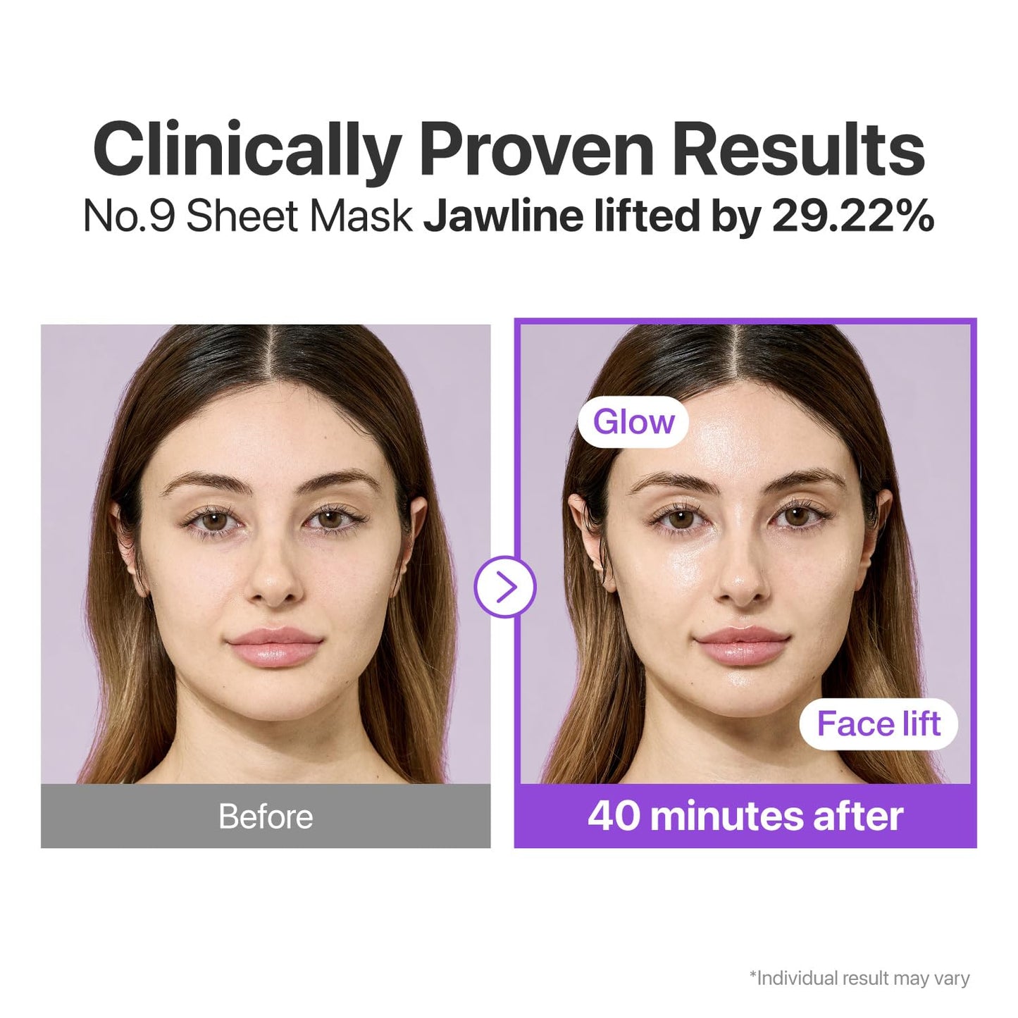 numbuzin No.9+ NAD+ BIO Lifting Full Face Mask, Peptide & Collagen Two