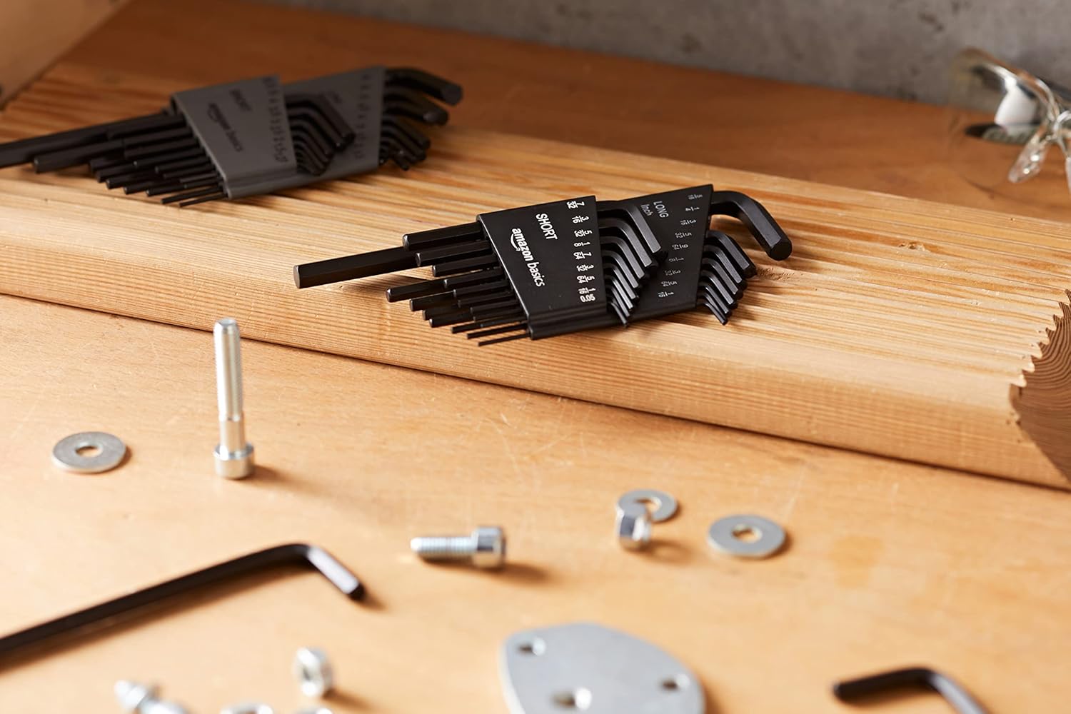 Amazon Basics 36-Piece Allen Wrench/Hex Key Set, SAE & Metric Sizes, C