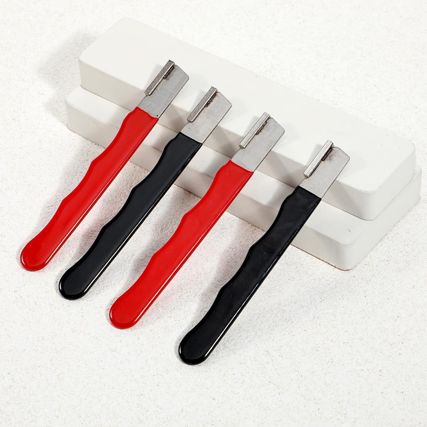 4 Pack Garden Tool Sharpener, Mini Knife Machete Sharpener Portable Axe Scissor Sharpeners Quick Edge Blade Pruner Sharpeners for Garden Tools Trimming Knives Cutter