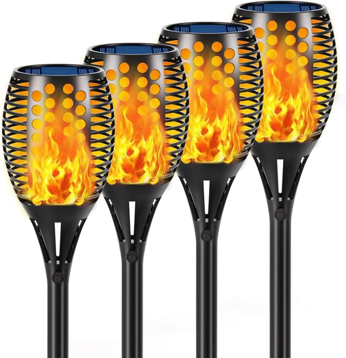 Aityvert Solar Torch Lights, 43" Flickering Flames 96LED Larger & High