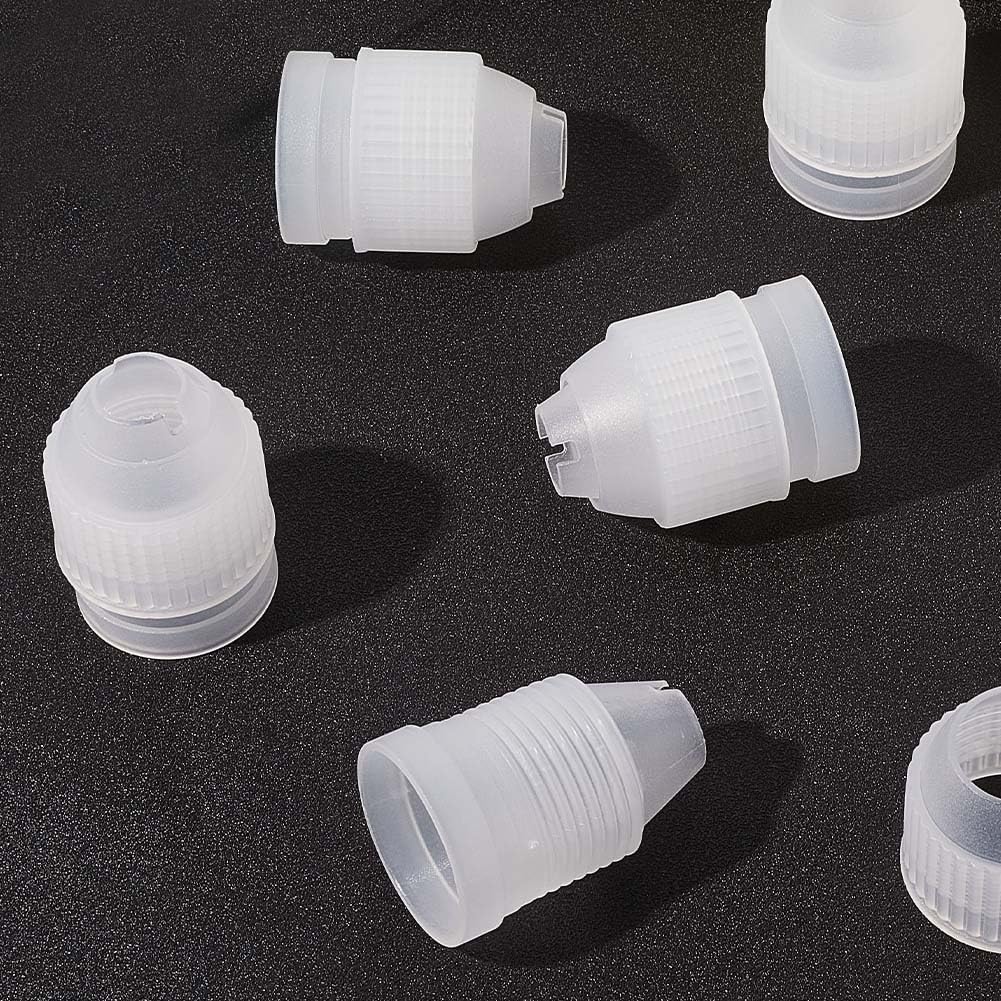 6 Pack Cake Decorating Couplers Piping Nozzle Coupler 2 x 1.5in Plasti