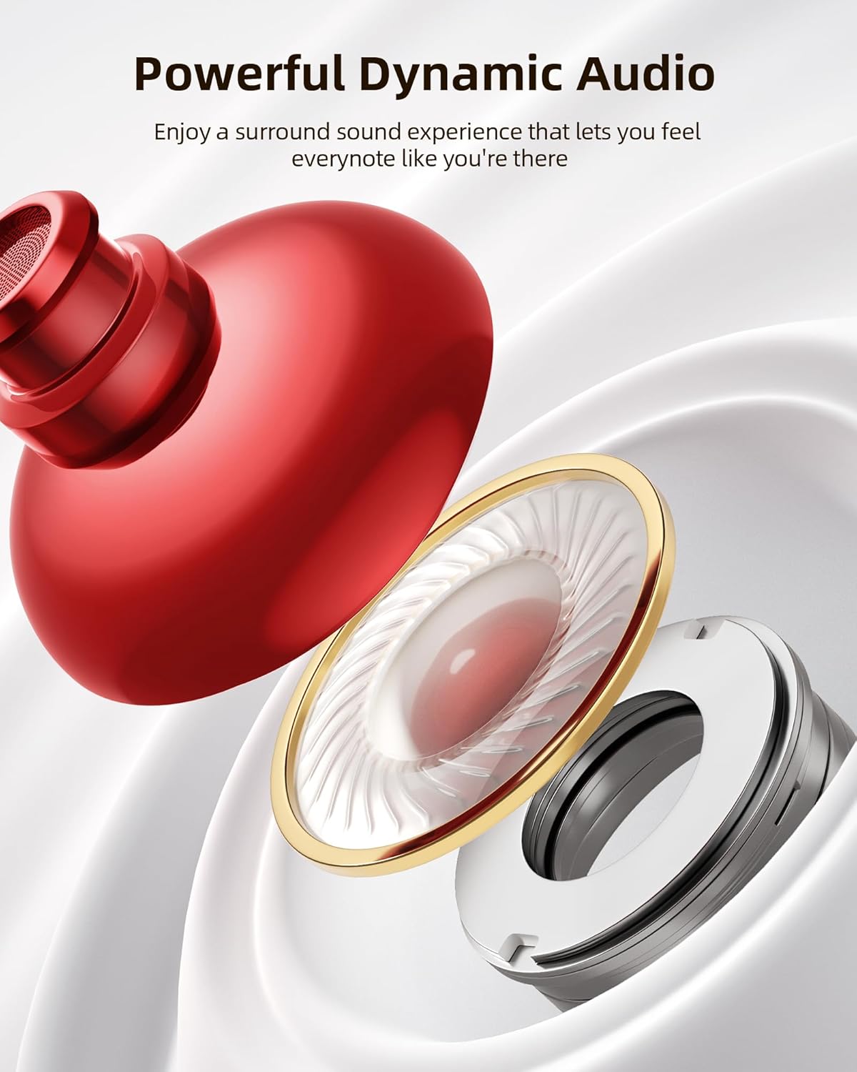 PocBuds Bluetooth Headphones Wireless Earbuds 80hrs Playtime Wireless 