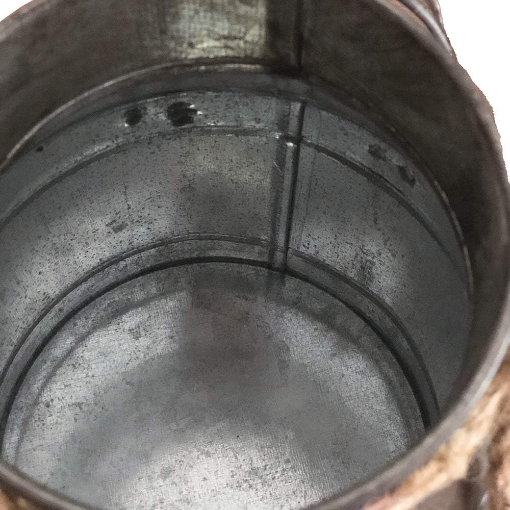 Country Flower Bronze Milk Can Planter Table Vase for Home Decor, Office Decor or Outdoor