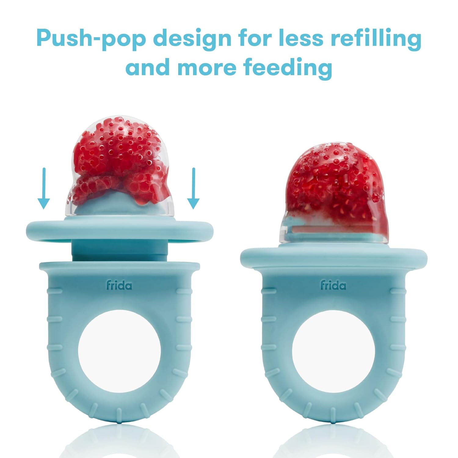 Frida Baby Push Pop Feeder, Baby Fruit Food Feeder to Safely Introduce