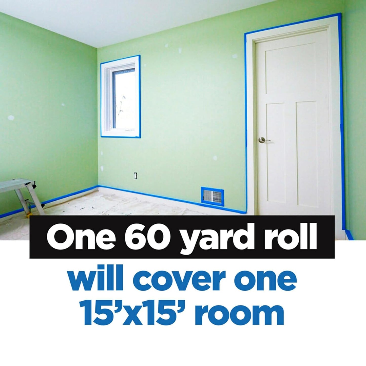 ScotchBlue™ Painter's Tape, 3" Core, 1" x 60 Yd.