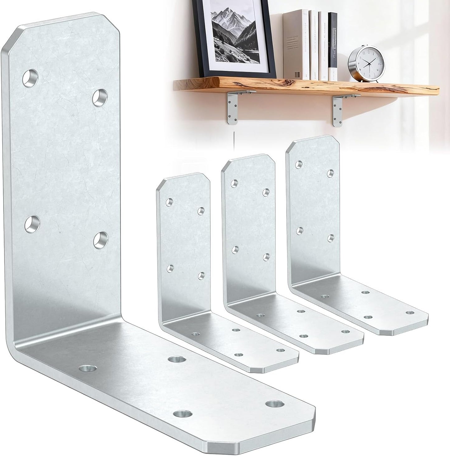 3"×3"×1.2" 90 Degree Galvanized Corner Brace, Heavy Duty L Shape Brack