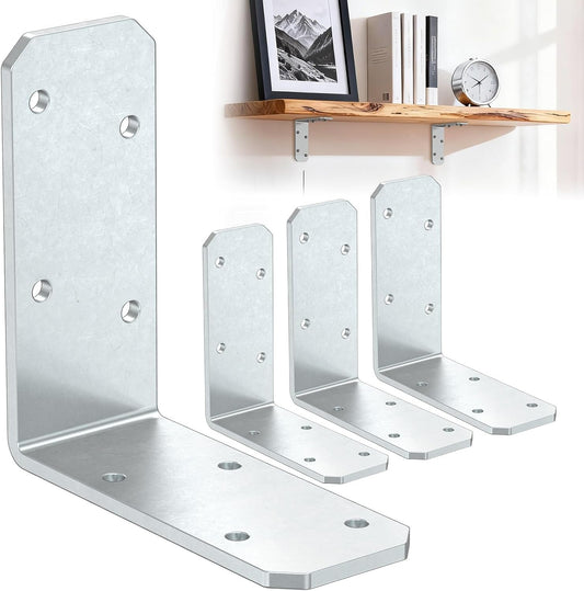 3"×3"×1.2" 90 Degree Galvanized Corner Brace, Heavy Duty L Shape Brack