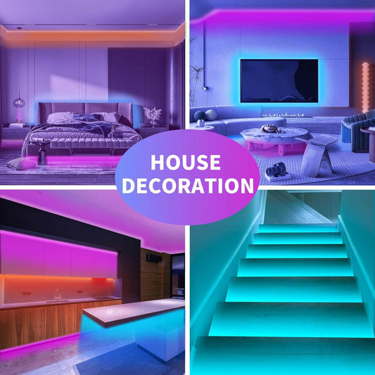 KSIPZE 100ft Led Strip Lights RGB Music Sync Color Changing Led Lights