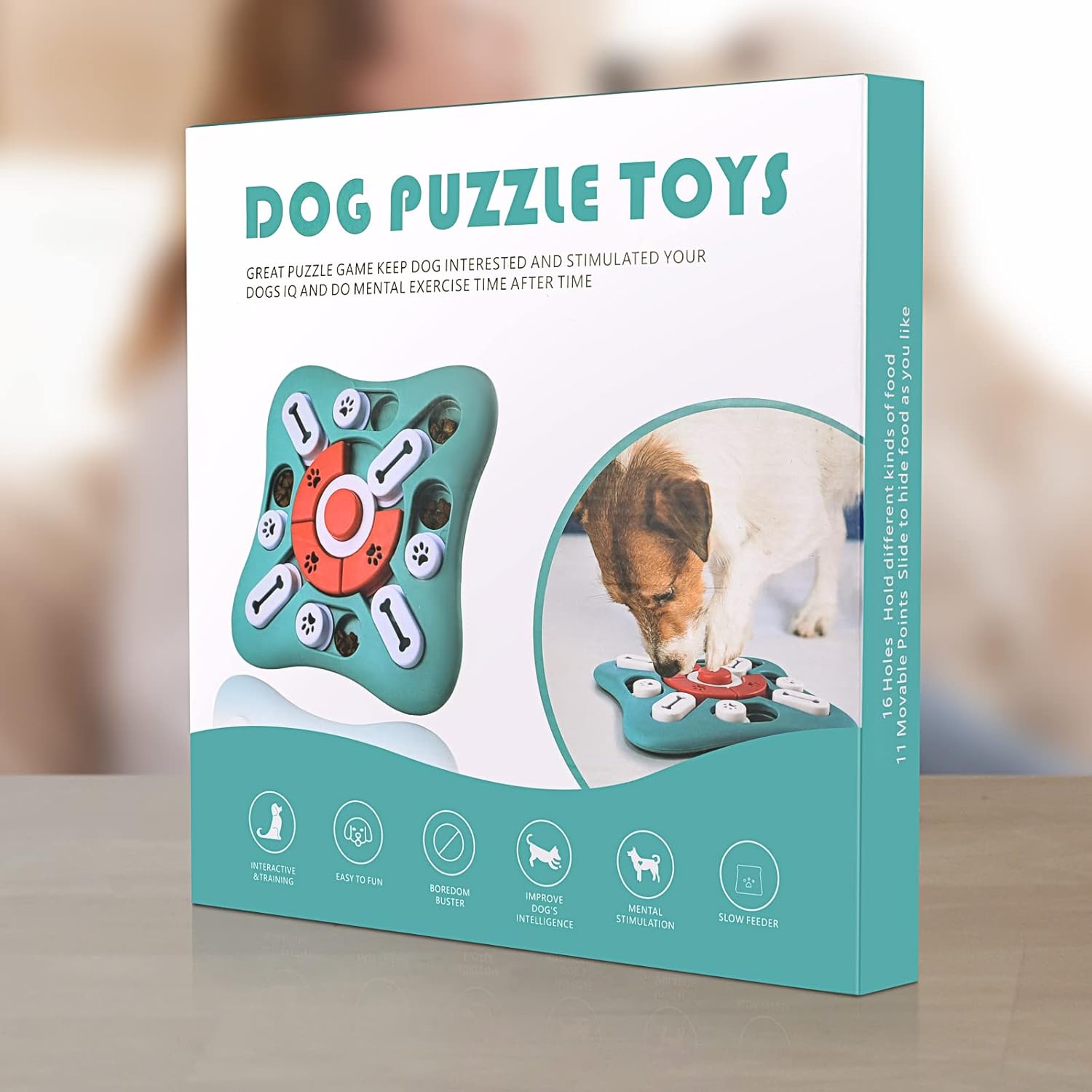 PETSTA Dog Puzzle Toys, Treat Dispensing Dog Enrichment Toys for IQ Tr