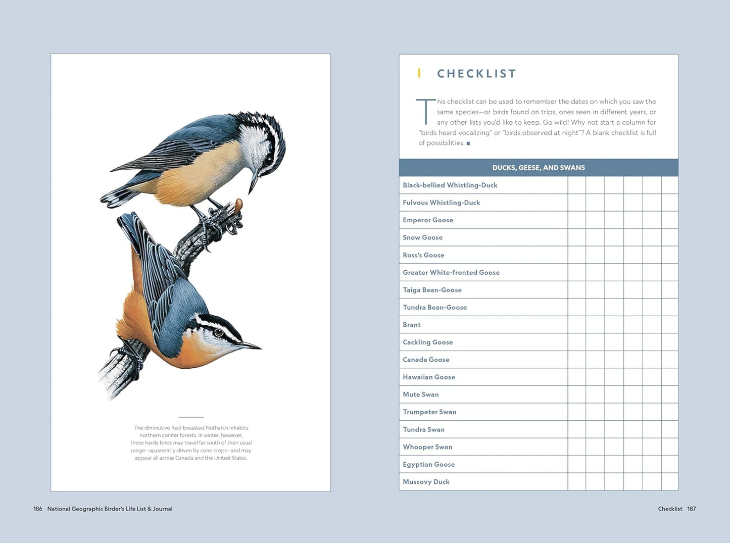 National Geographic Birder's Life List and Journal