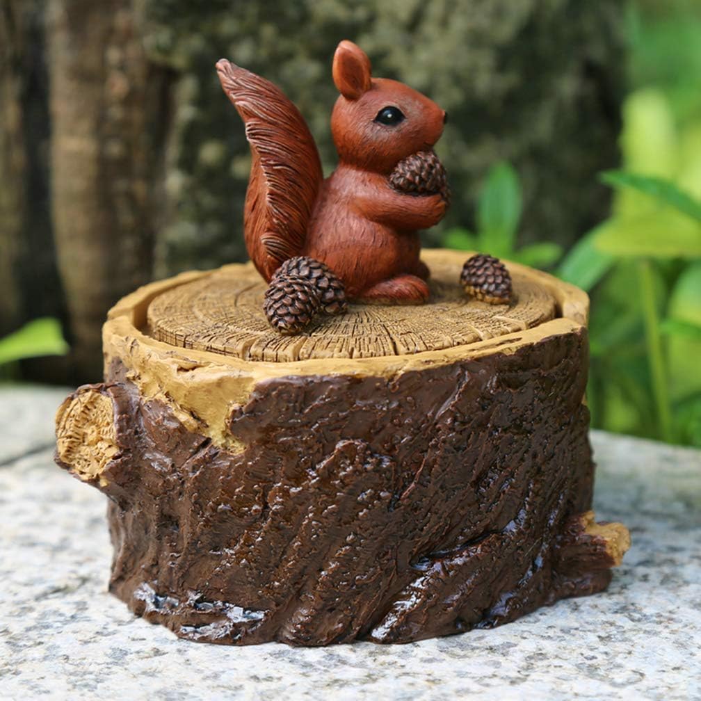 ToiM Stable Outdoor Garden Ashtray with Lid for Cigarette, Adorable Of