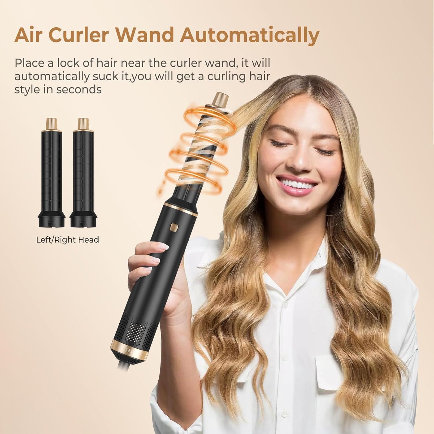 5 in 1 Hair Dryer Brush Set, Negative Ion Blow Dryer Brush Upgrade Hot