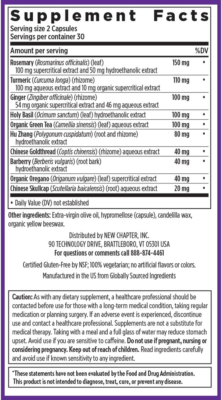 New Chapter Zyflamend™ Joint Supplement & Herbal Pain Relief – 10-in-1