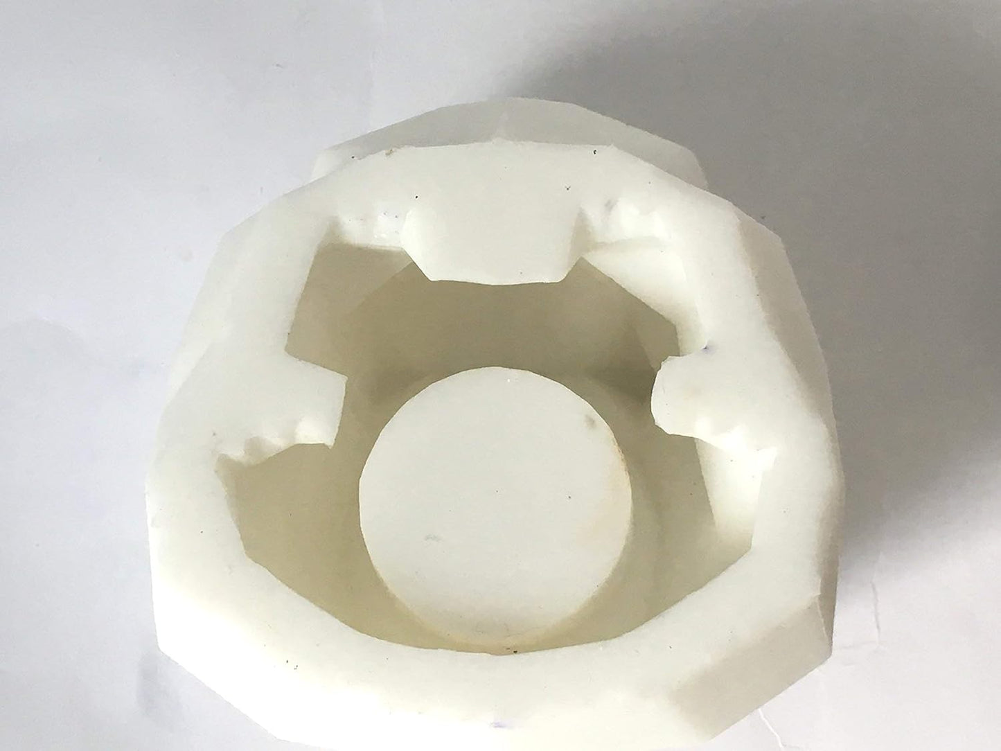 Silicone Mold Concrete Toy Faceted Diy Planter Candle Holder Pot Tea L