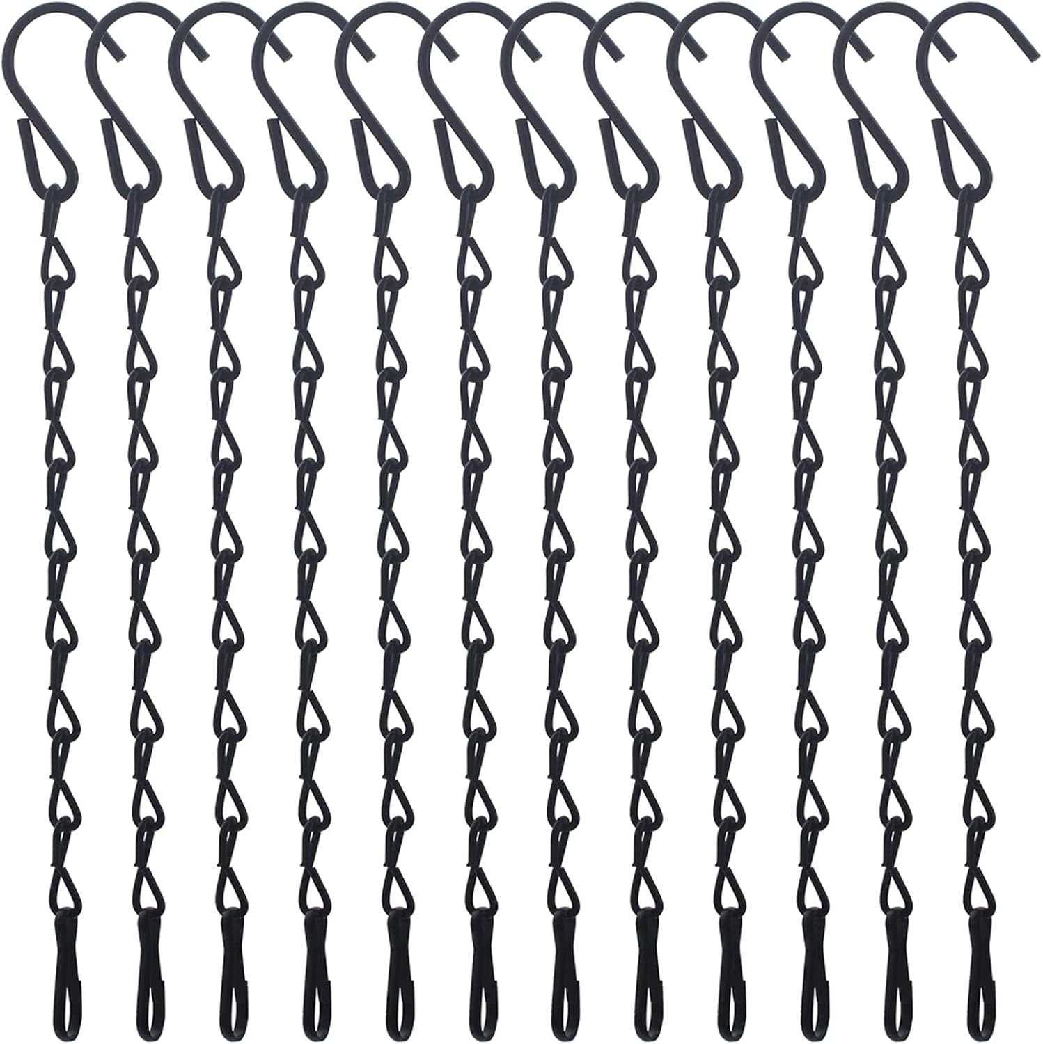Black Hanging Chains for Bird Feeders, Lanterns, Planters and Decorati