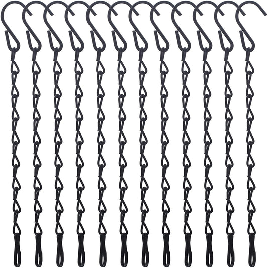 Black Hanging Chains for Bird Feeders, Lanterns, Planters and Decorati