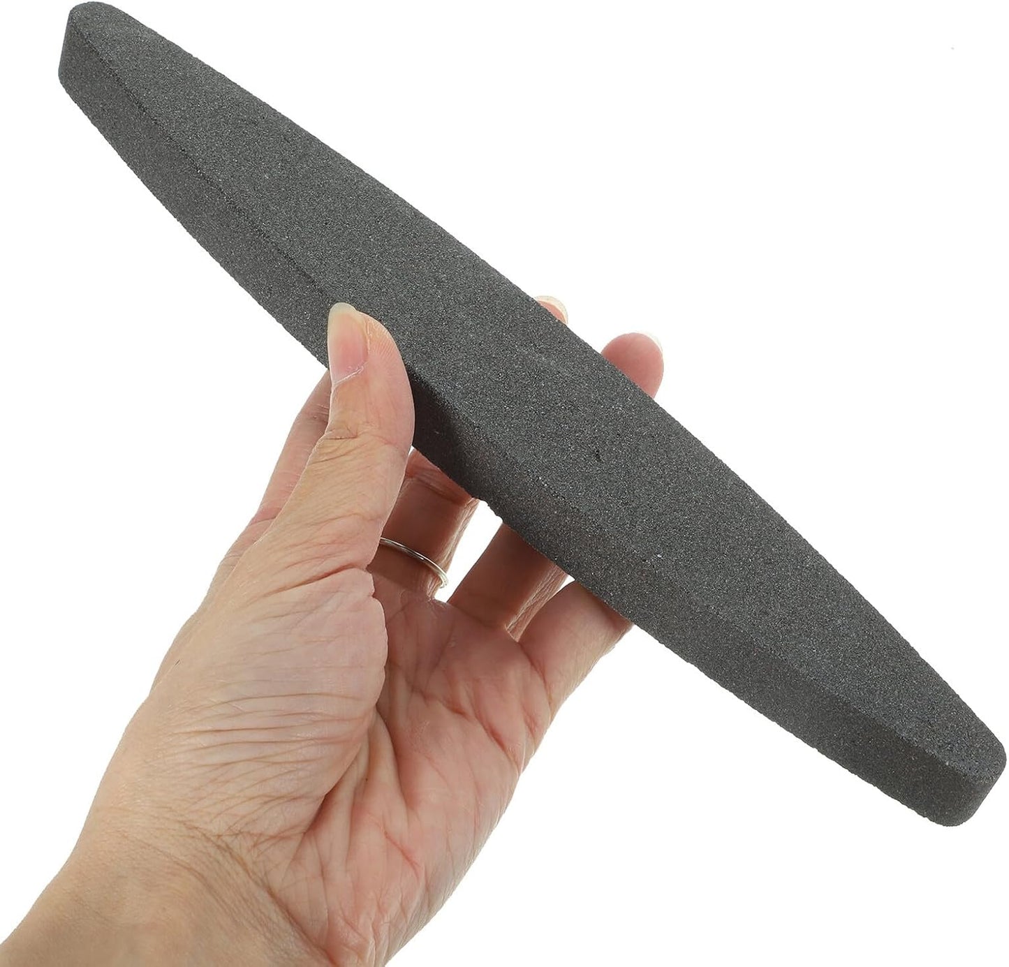 Milisten Sharpening Stone 230mm 180 Grit Oval Whetstone Set with Alumi