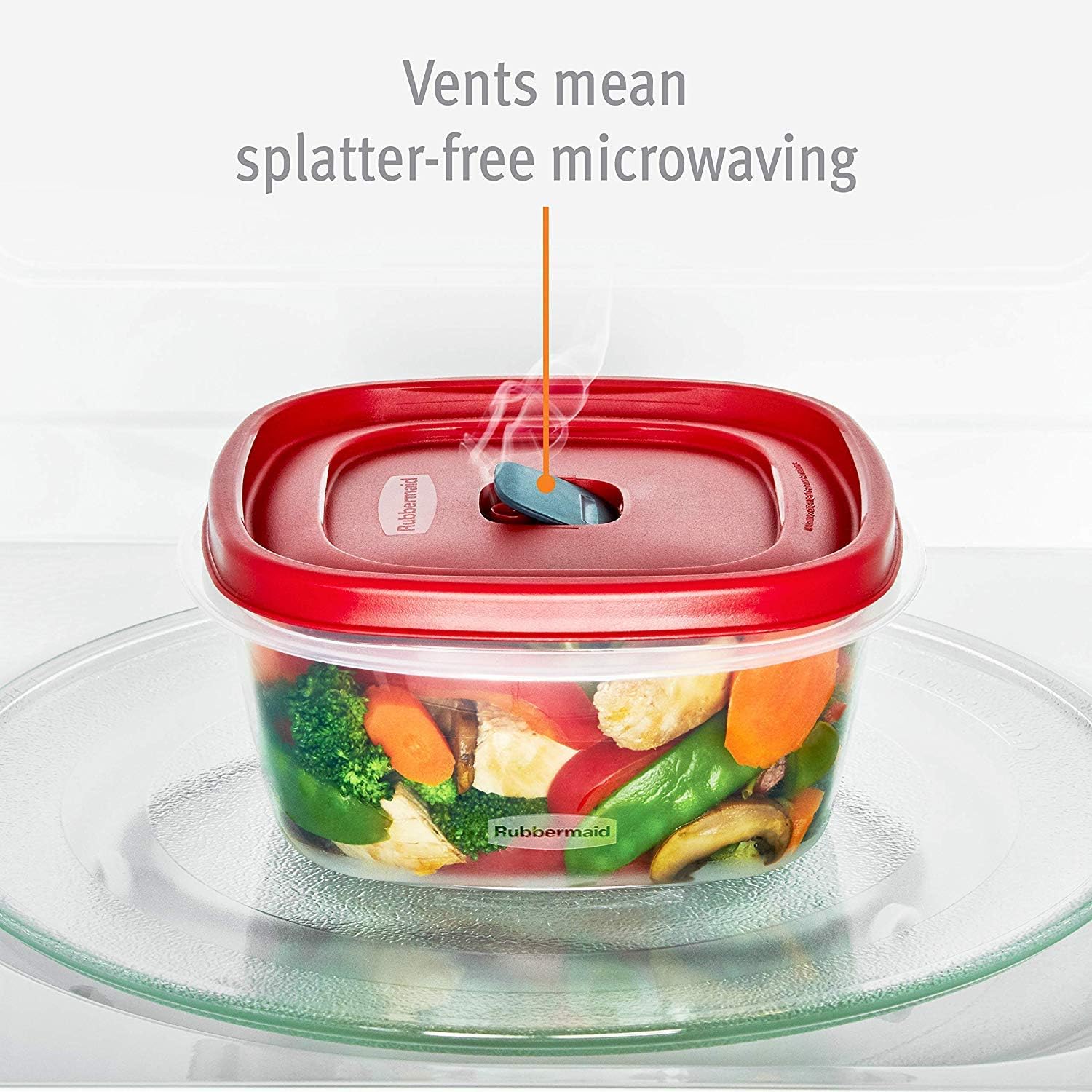 Rubbermaid Easy Find Lid Square 5-Cup Food Storage Container (Pack of 