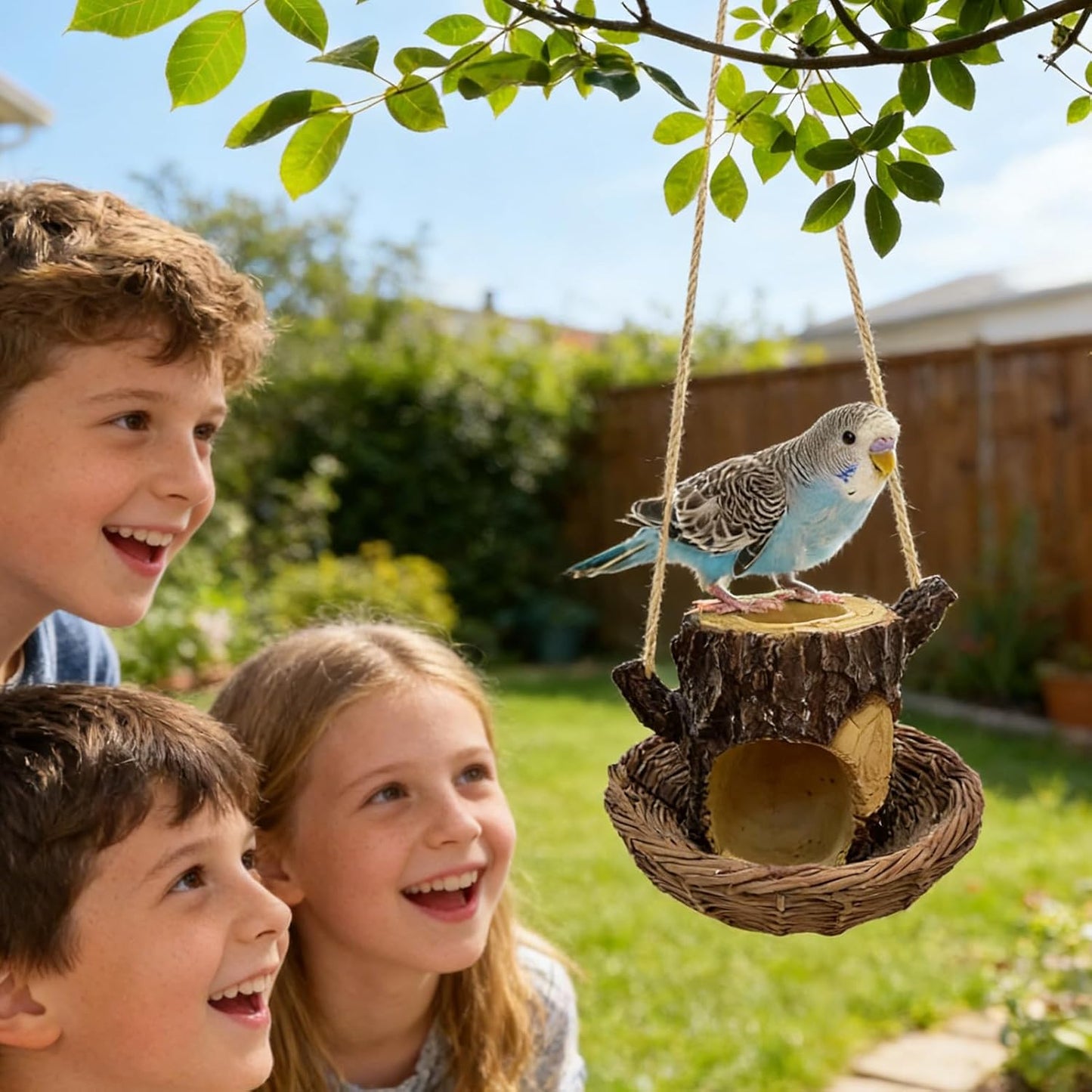 Wild Feeders - Weatherproof Bird Feeding Tray | Outdoor Feeding Station with Spacious Design for Wild Birds, Parrots, Cockatiels, Finches, Budgies, Lovebirds, and Canary Enjoyment in Gardens, Patios,