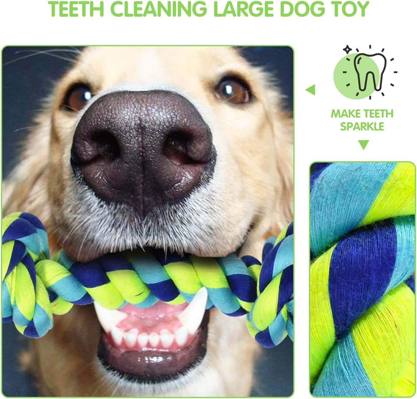 SHARLOVY Large Tough Chew Toys for Aggressive Chewers Large Breed,Heav