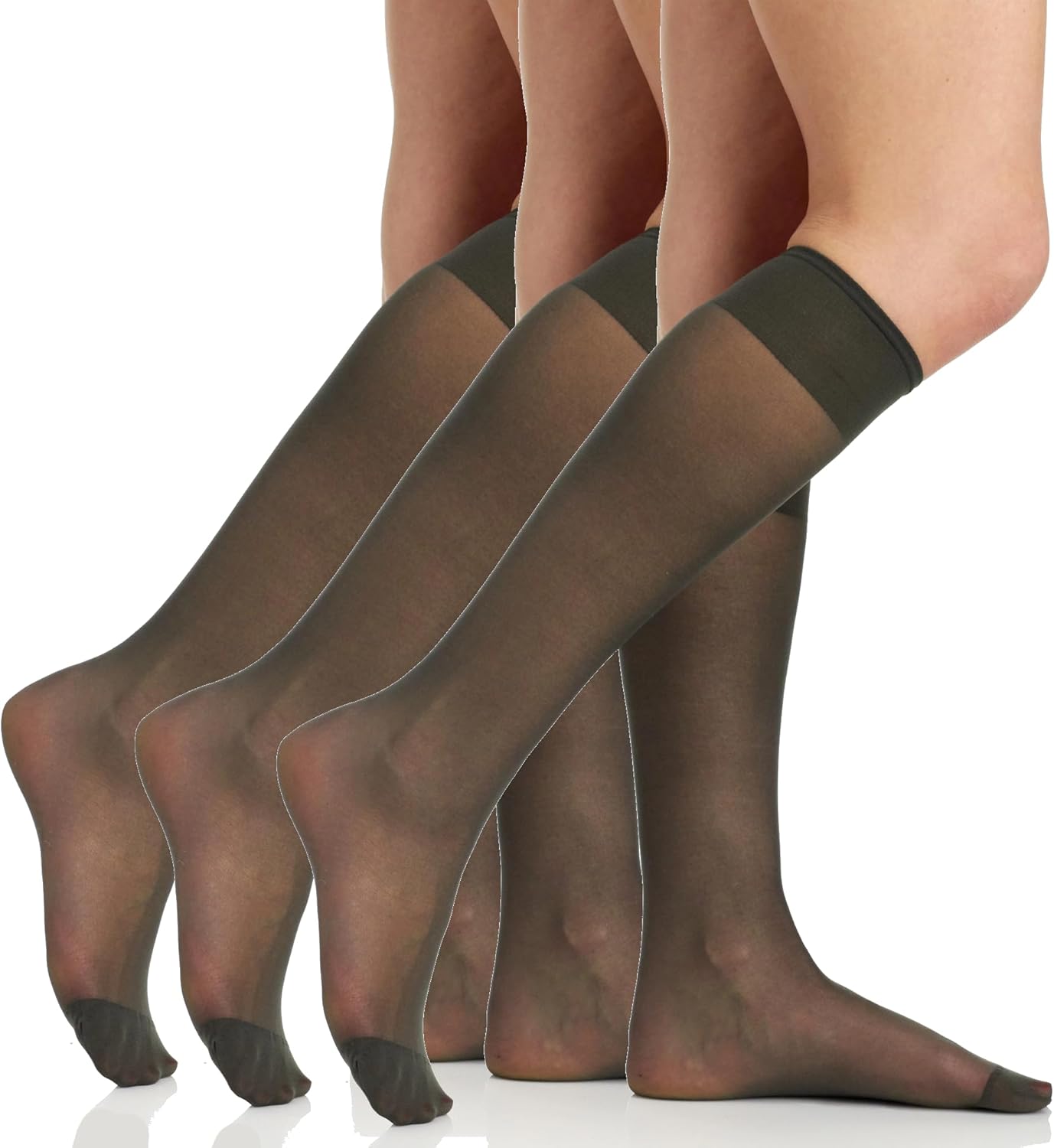 Berkshire Women's Berkshire All Day Sheer Knee Highs - Reinforced Toe 