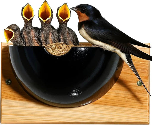Swallow Houses for Outside, Tree Barn Swallow HDPE Composite Material 