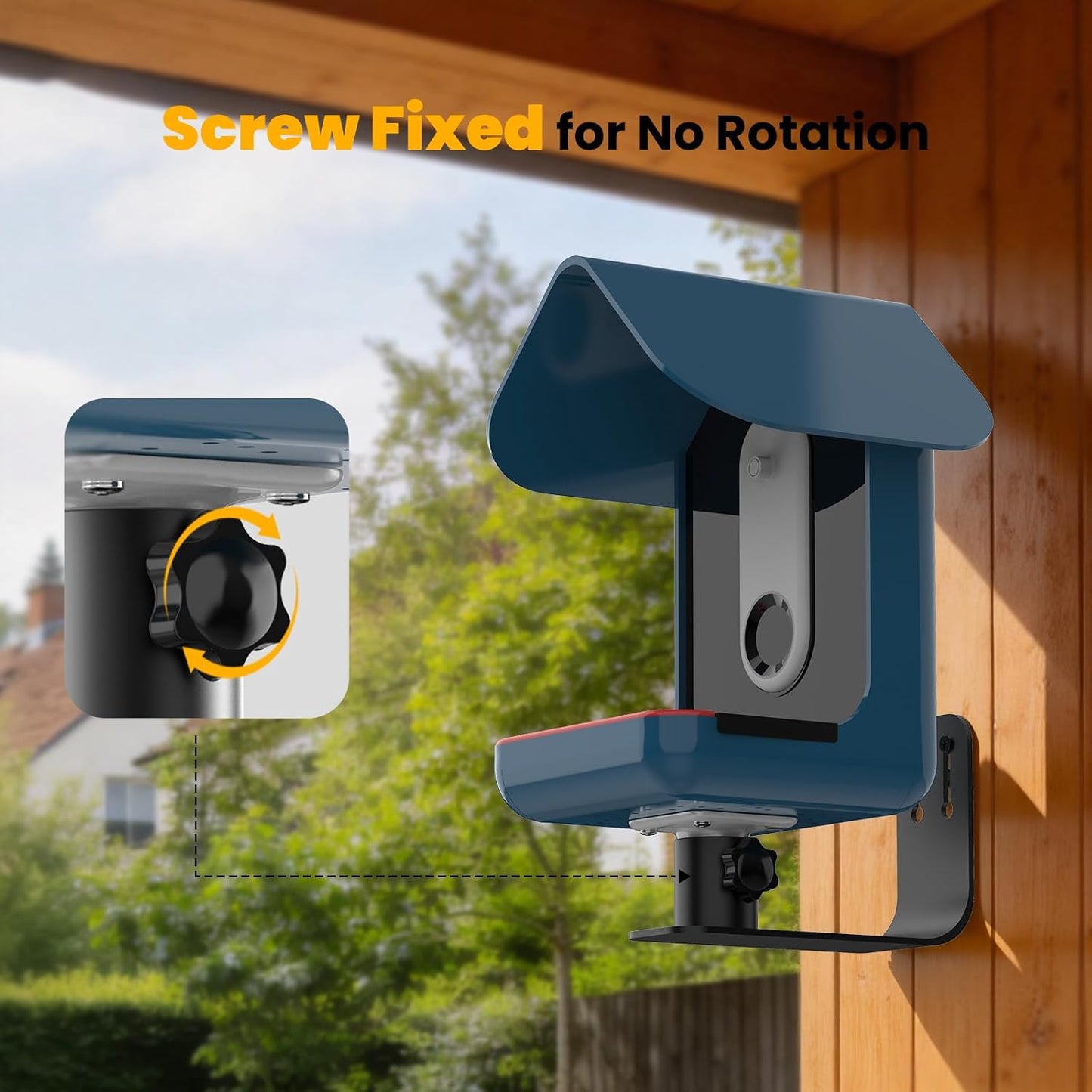 Wall Mount Bracket Designed for Bird Buddy Smart Feeder – Durable Meta
