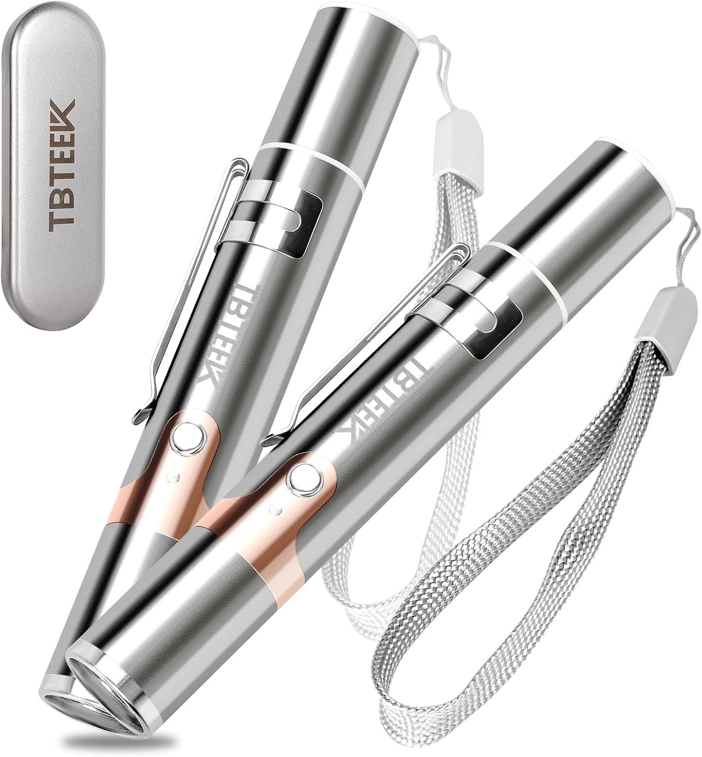 TBTeek Cat Toys, with Metal Case, 2 Pieces, Rechargeable, 7 Adjustable