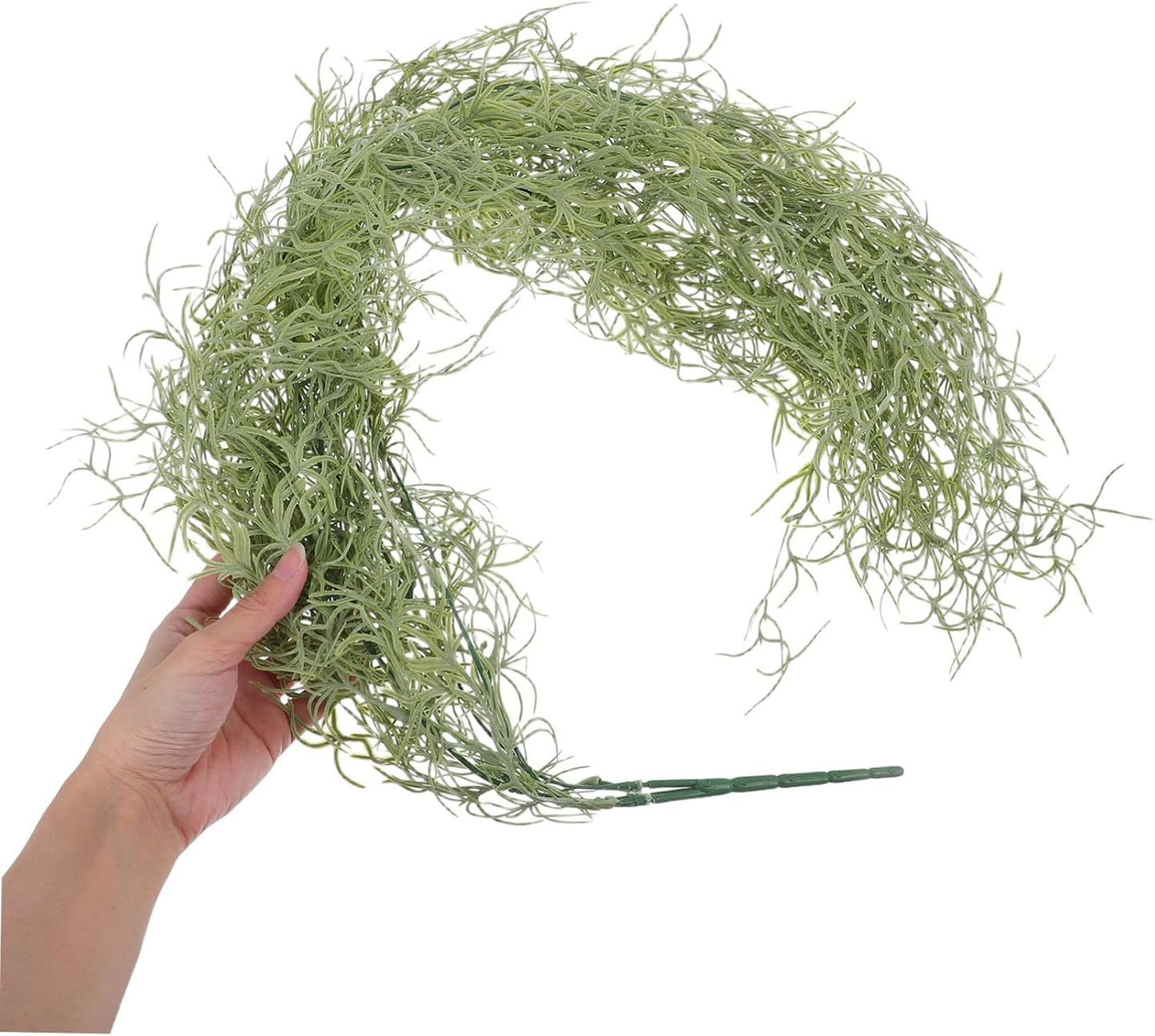 Milisten Artificial Succulents Hanging Plants Faux Greenery String Plants for Home Office Weddings Garden Decor Realistic Dry Flowers and Moss Crafts