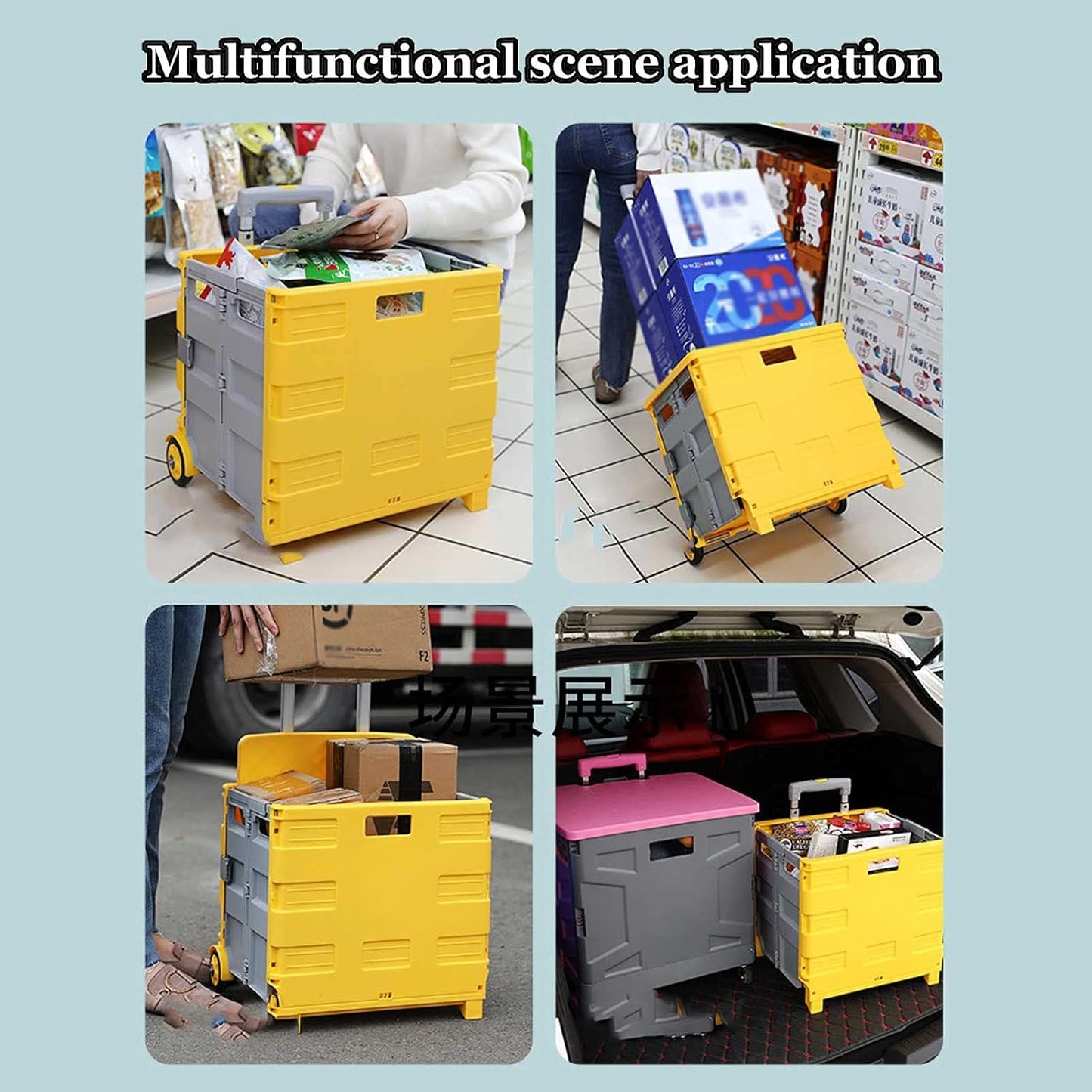Collapsible Beach Wagon Outdoor Garden Carts Portable Wagon Strollerwi