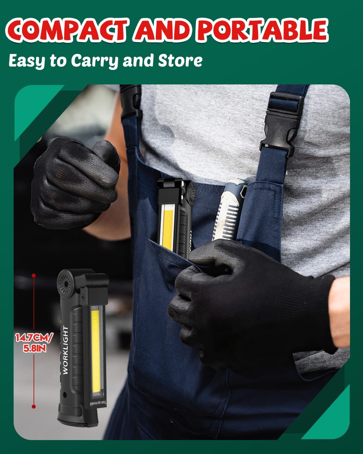 Coquimbo Tool Gifts for Men Him Dad Husband, Rechargeable LED Work Lig