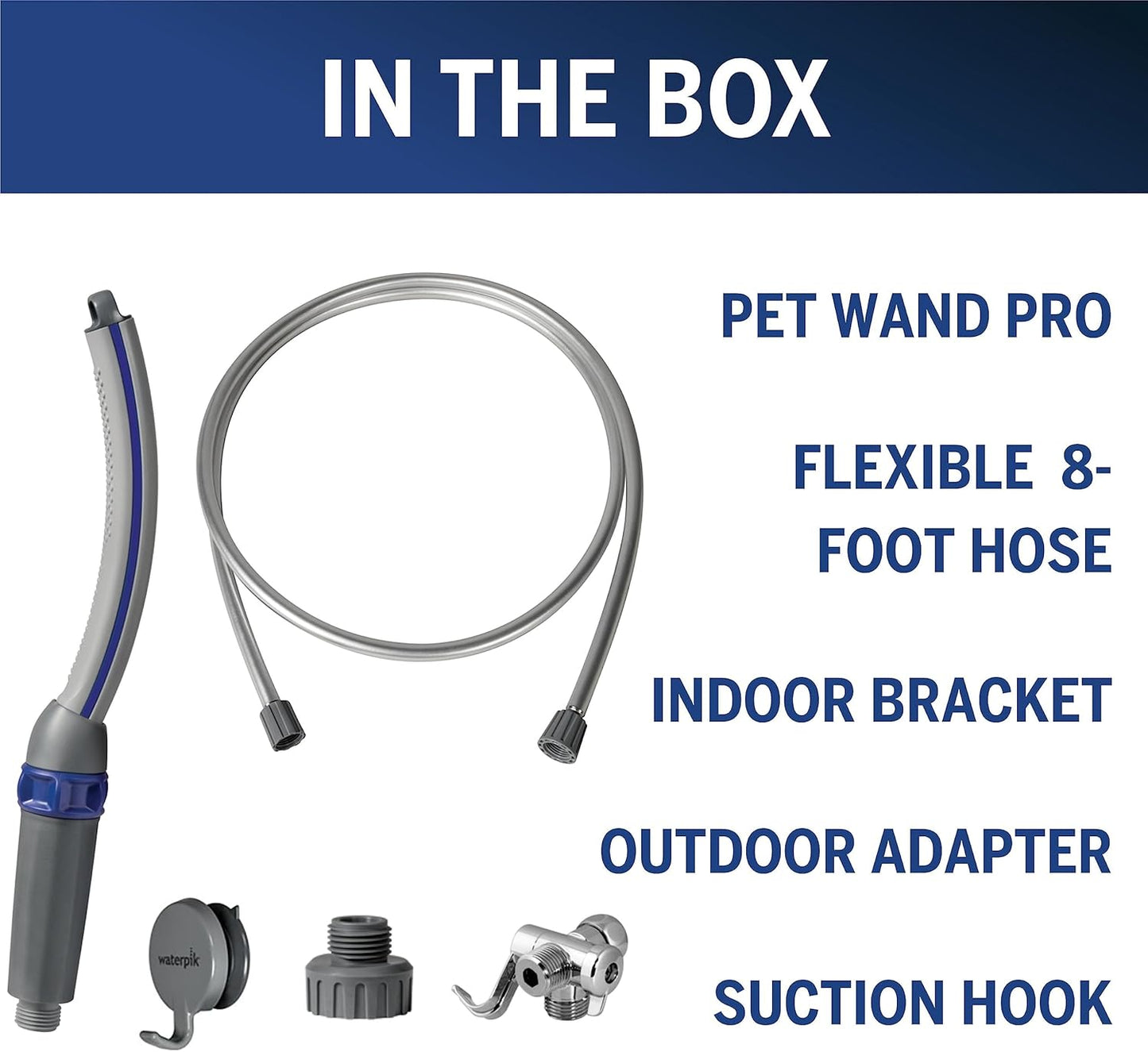 Waterpik Pet Wand Pro Dog Shower Attachment for Fast and Easy Dog Bath