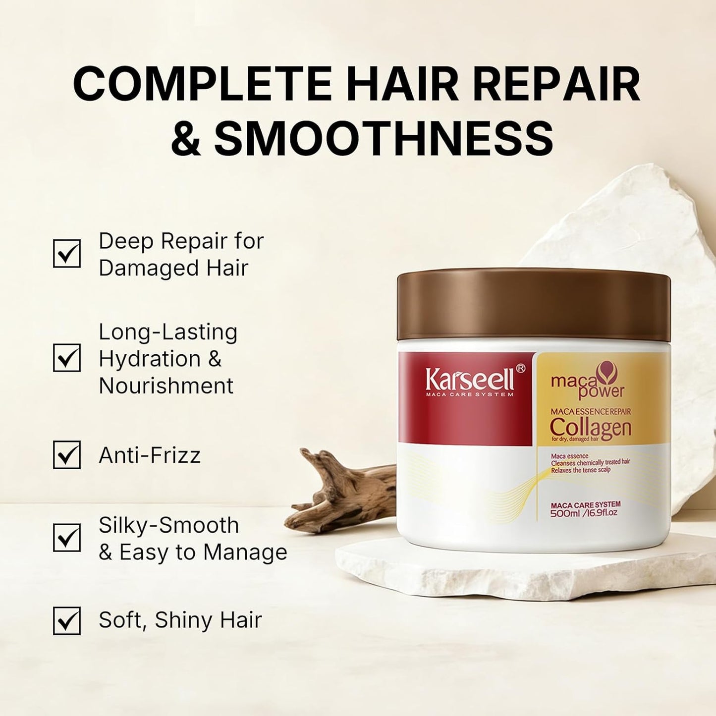 Karseell Collagen Hair Treatment Deep Repair Conditioning Argan Oil Co