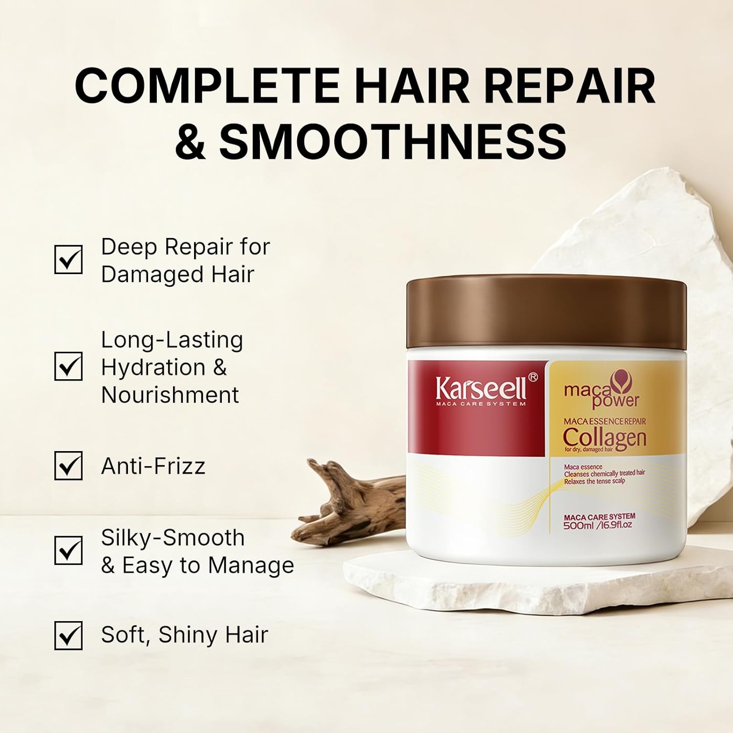 Karseell Collagen Hair Treatment Deep Repair Conditioning Argan Oil Co