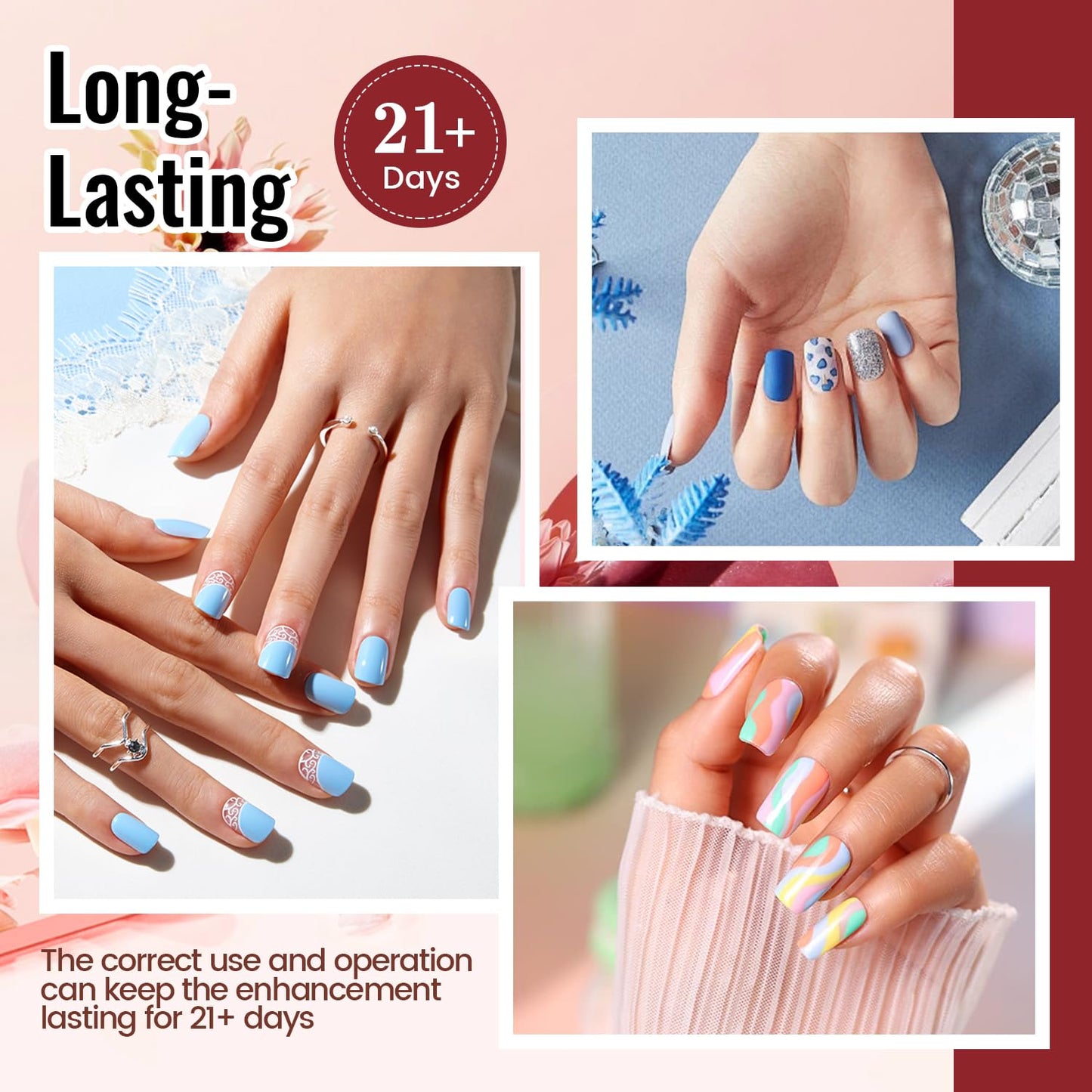 JODSONE Gel Nail Polish Kit with U V Light 32 Colors Gel Polish Nail +