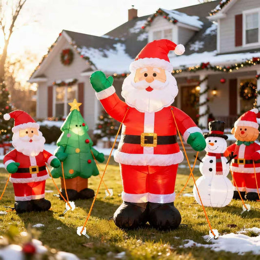 10 Sets Christmas Metal Inflatables Stakes, 7.7'' Heavy Duty Inflatabl