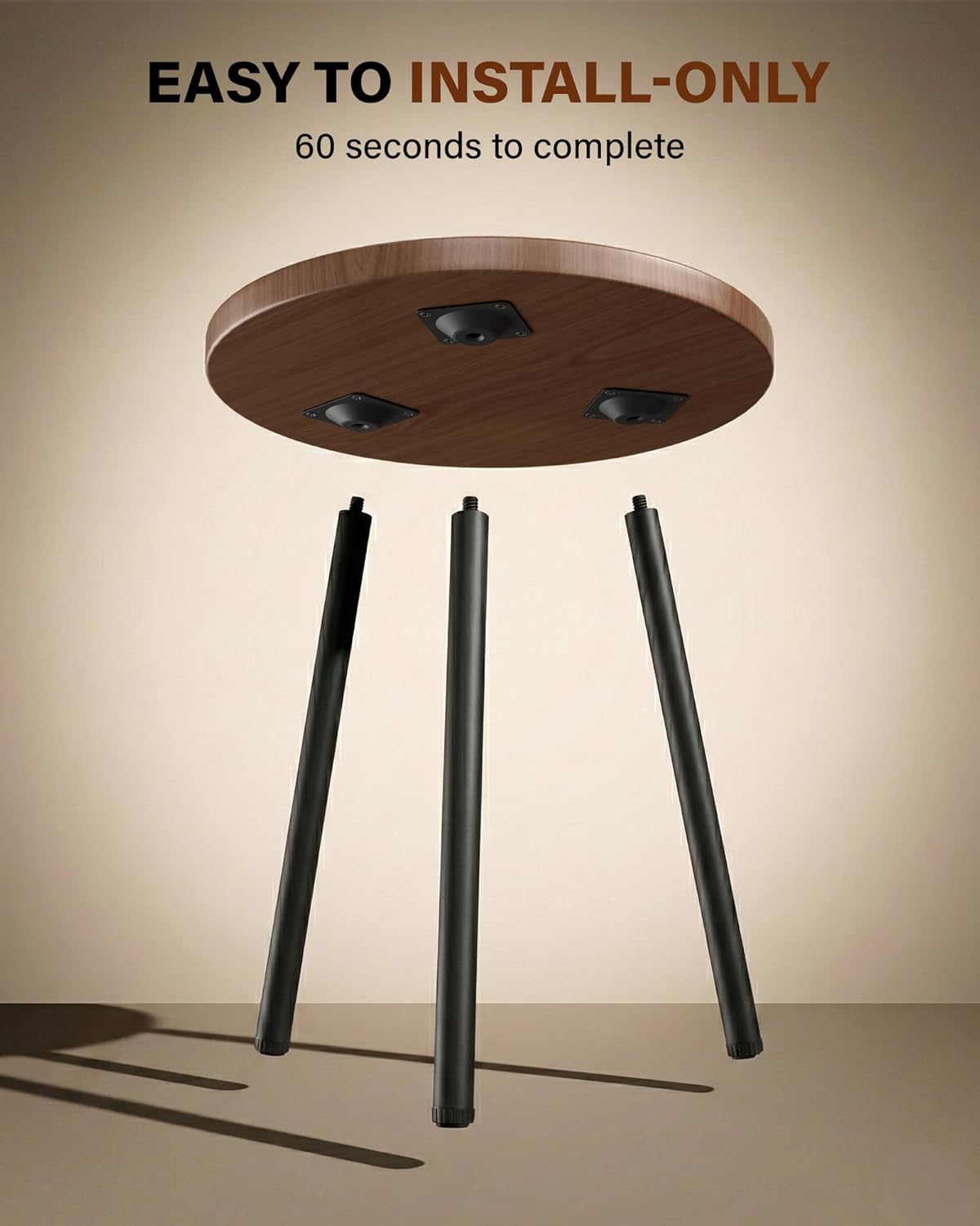 Plant Stand Indoor 2 Pack: Plant Table 14''&20'' Wooden & Metel Heavy 