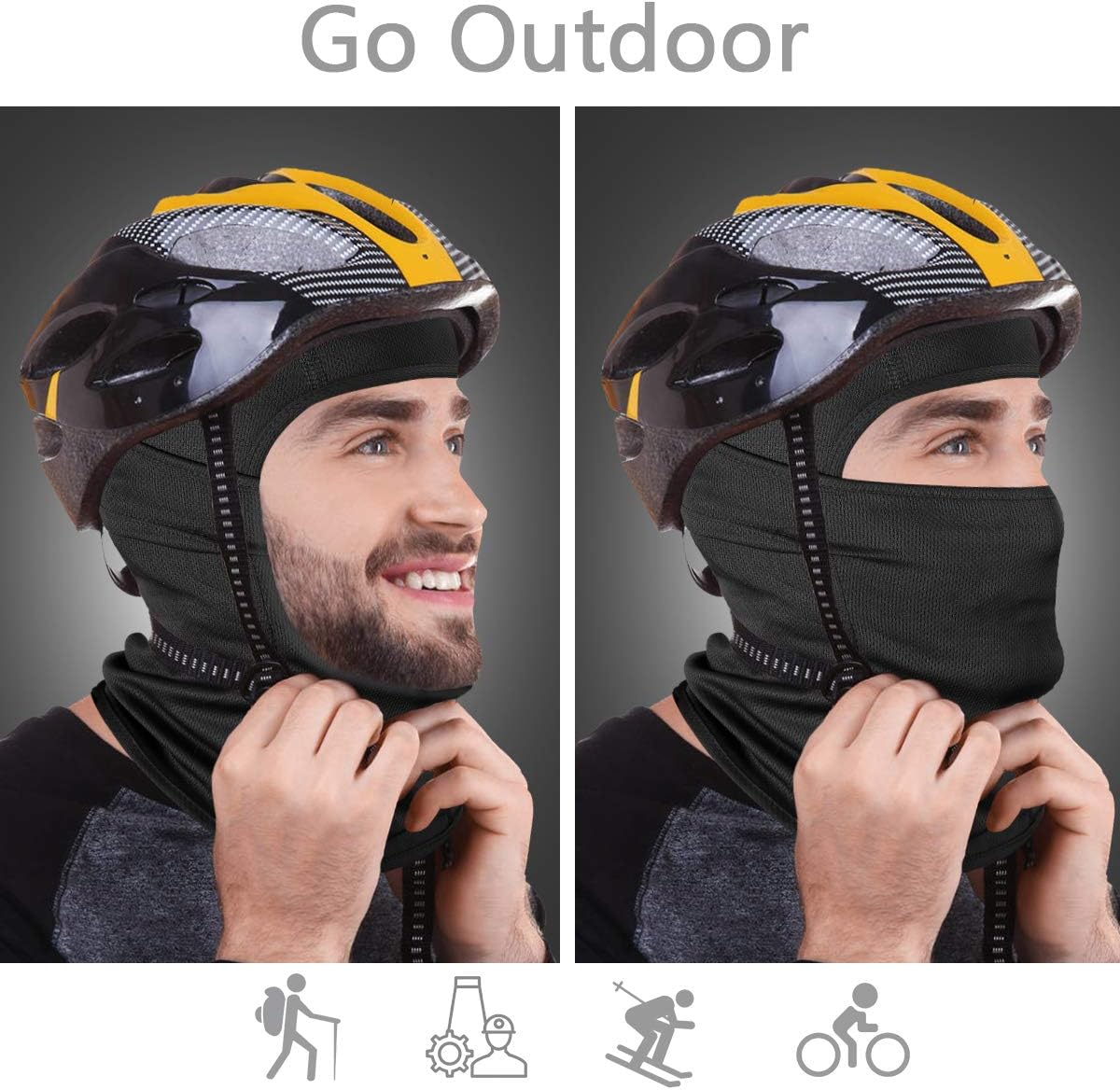 Achiou Ski Mask for Men Women, Balaclava Face Cover, Shiesty Mask UV P